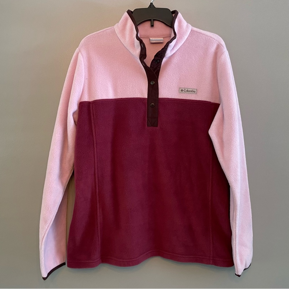 Columbia Pink and Purple Fleece Hoodie